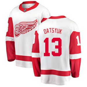 Herren Detroit Red Wings Eishockey Trikot Pavel Datsyuk #13 Breakaway Weiß Fanatics Branded Auswärts